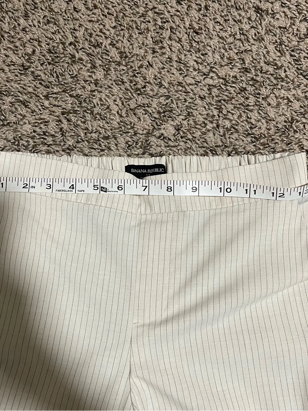 Women's pants Banana Republic Hayden Pant size 2 pinstripe white